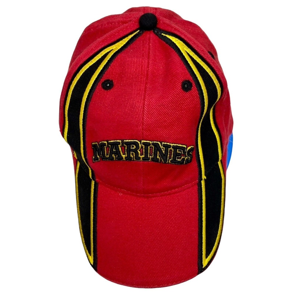 Men's Eagle Crest US Marines USMC Red Strap Back‎ Hat Cap